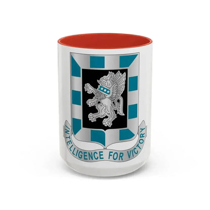 124 Military Intelligence Battalion (U.S. Army) Accent Coffee Mug 15oz Red - Go Mug Yourself