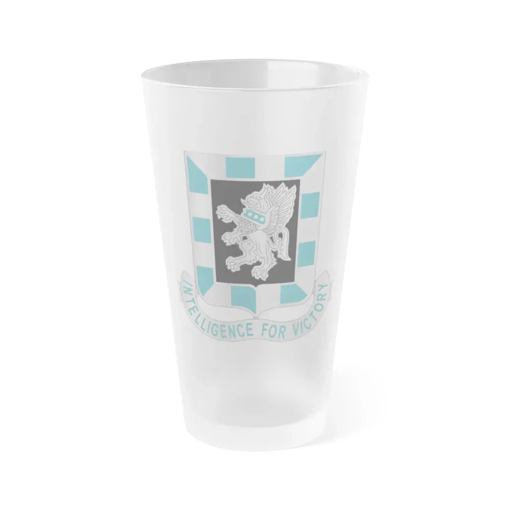 124 Military Intelligence Battalion (U.S. Army) Frosted Pint Glass 16oz Default Title - Go Mug Yourself