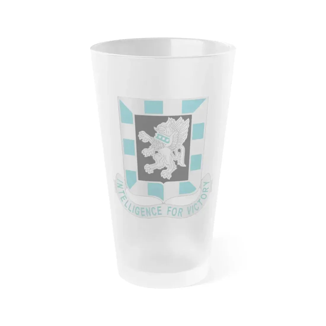 124 Military Intelligence Battalion (U.S. Army) Frosted Pint Glass 16oz Default Title - Go Mug Yourself
