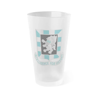 124 Military Intelligence Battalion (U.S. Army) Frosted Pint Glass 16oz Default Title - Go Mug Yourself