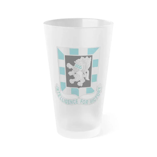124 Military Intelligence Battalion (U.S. Army) Frosted Pint Glass 16oz Default Title - Go Mug Yourself