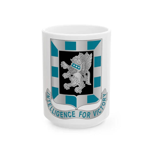 124 Military Intelligence Battalion (U.S. Army) White Coffee Mug 15oz - Go Mug Yourself