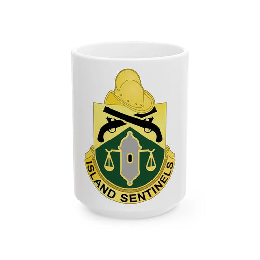 124 Military Police Battalion (U.S. Army) White Coffee Mug-15oz-Go Mug Yourself