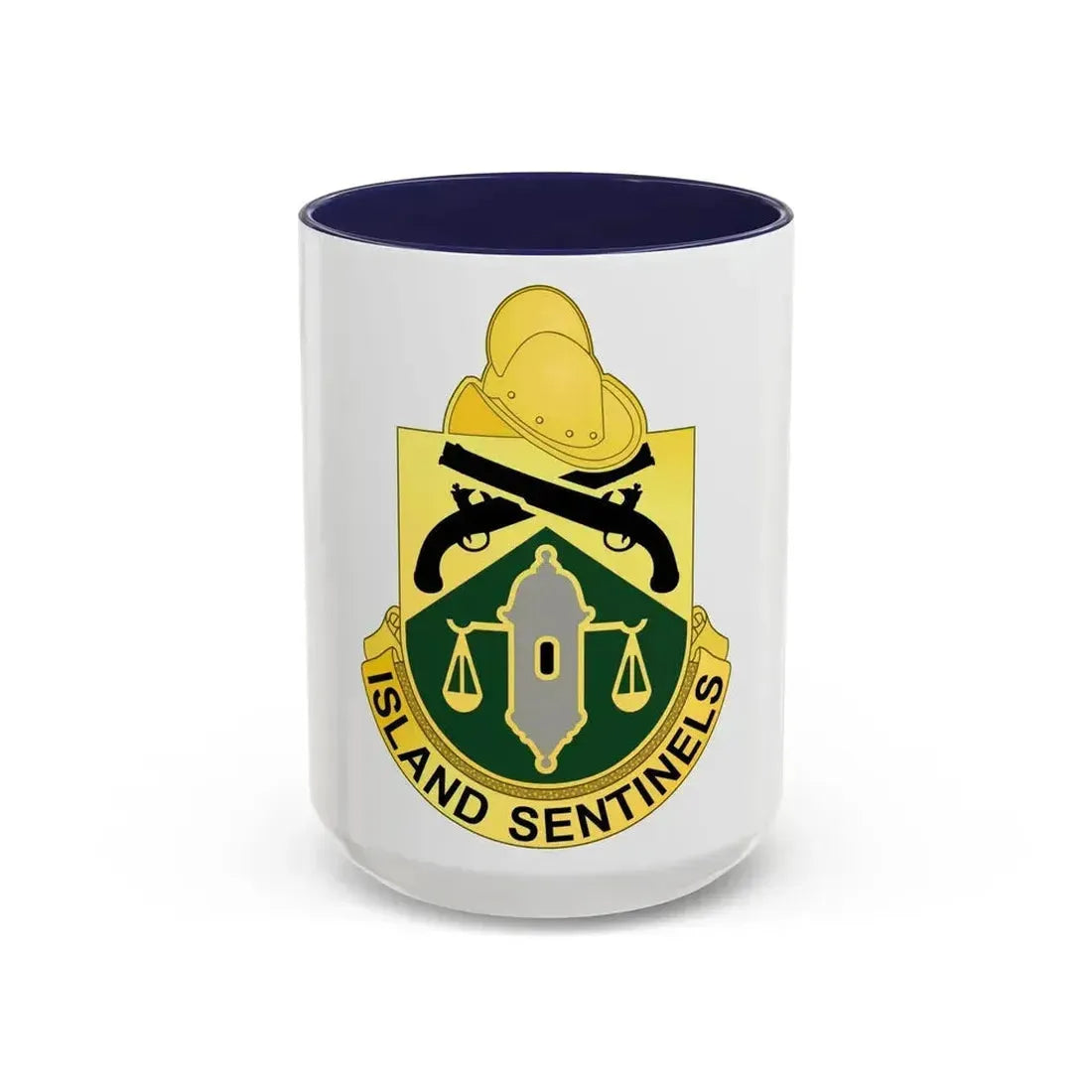 124 Military Police Battalion (U.S. Army) Accent Coffee Mug 15oz Navy - Go Mug Yourself