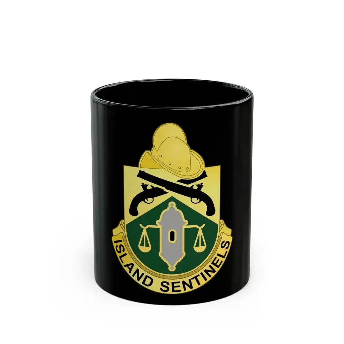 124 Military Police Battalion (U.S. Army) Black Coffee Mug 11oz - Go Mug Yourself