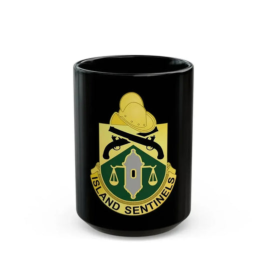 124 Military Police Battalion (U.S. Army) Black Coffee Mug 15oz - Go Mug Yourself