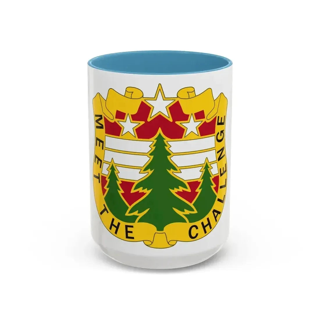 124 Regional Support Command 2 (U.S. Army) Accent Coffee Mug 15oz Light Blue - Go Mug Yourself