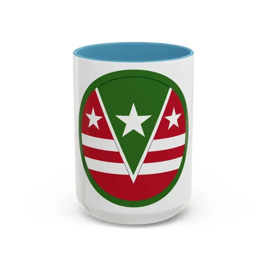 124 Regional Support Command (U.S. Army) Accent Coffee Mug 15oz Light Blue - Go Mug Yourself