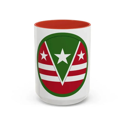 124 Regional Support Command (U.S. Army) Accent Coffee Mug 15oz Red - Go Mug Yourself
