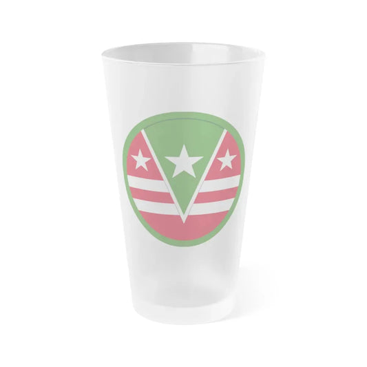 124 Regional Support Command (U.S. Army) Frosted Pint Glass 16oz Default Title - Go Mug Yourself