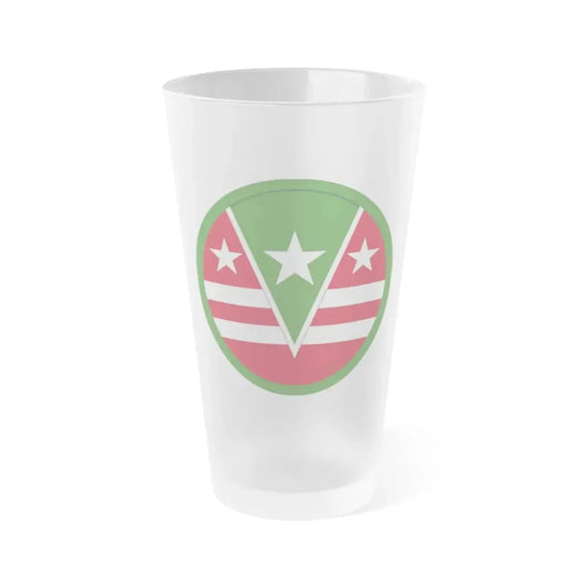 124 Regional Support Command (U.S. Army) Frosted Pint Glass 16oz Default Title - Go Mug Yourself