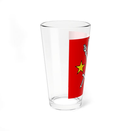 CHE Pleigne Flag (Switzerland) Pint Glass 16oz