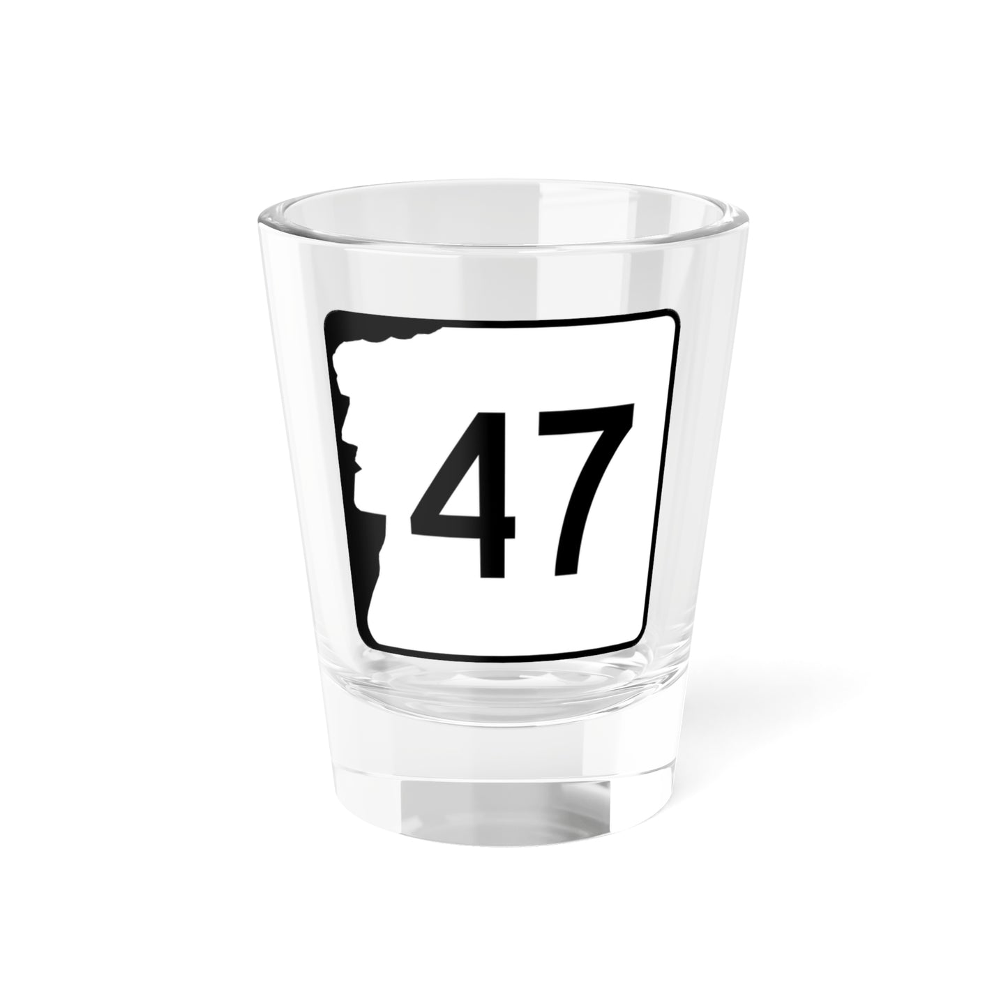 NH Route 47 (New Hampshire) (Road Sign) Shot Glass 1.5oz
