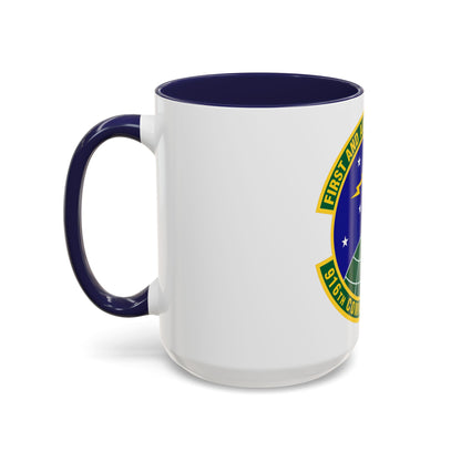 916th Communications Squadron (U.S. Air Force) Accent Coffee Mug