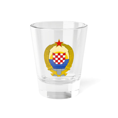 Coat of Arms of the Socialist Republic of Croatia - Shot Glass 1.5oz