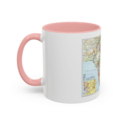 India and Burma (1946) (Map) Accent Coffee Mug
