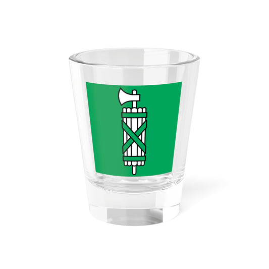 Flag of Canton of Sankt Gallen (Switzerland) Shot Glass 1.5oz