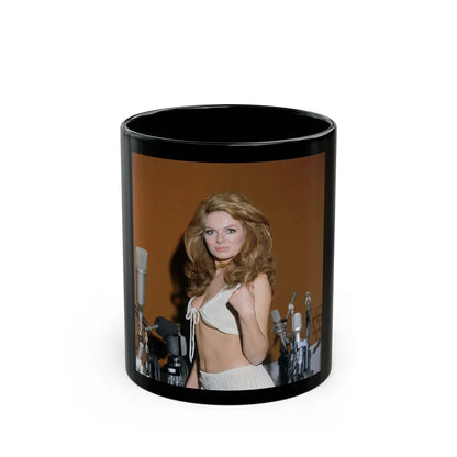 Julie Ege #220 (Vintage Female Icon) Black Coffee Mug-11oz-Go Mug Yourself