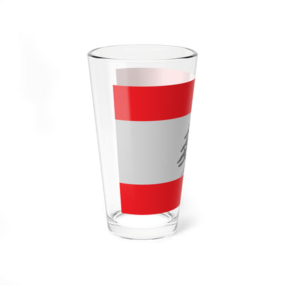 Flag of Lebanon - Red (Lebanon) Pint Glass 16oz