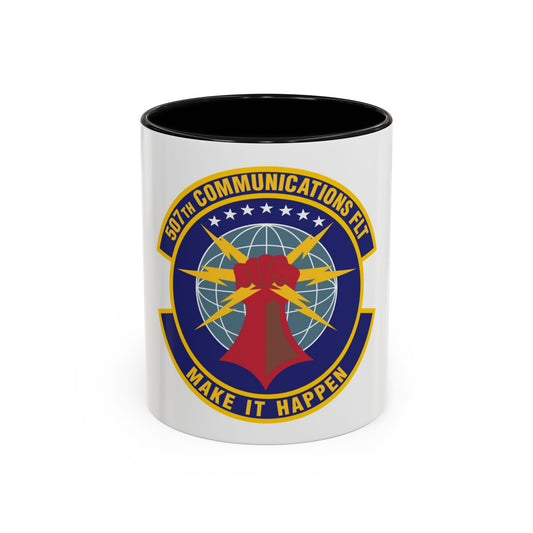 507th Communications Flight (U.S. Air Force) Accent Coffee Mug
