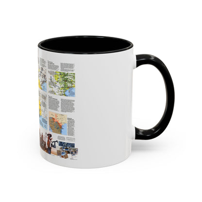 USA - Texas 2 (1986) (Map) Accent Coffee Mug
