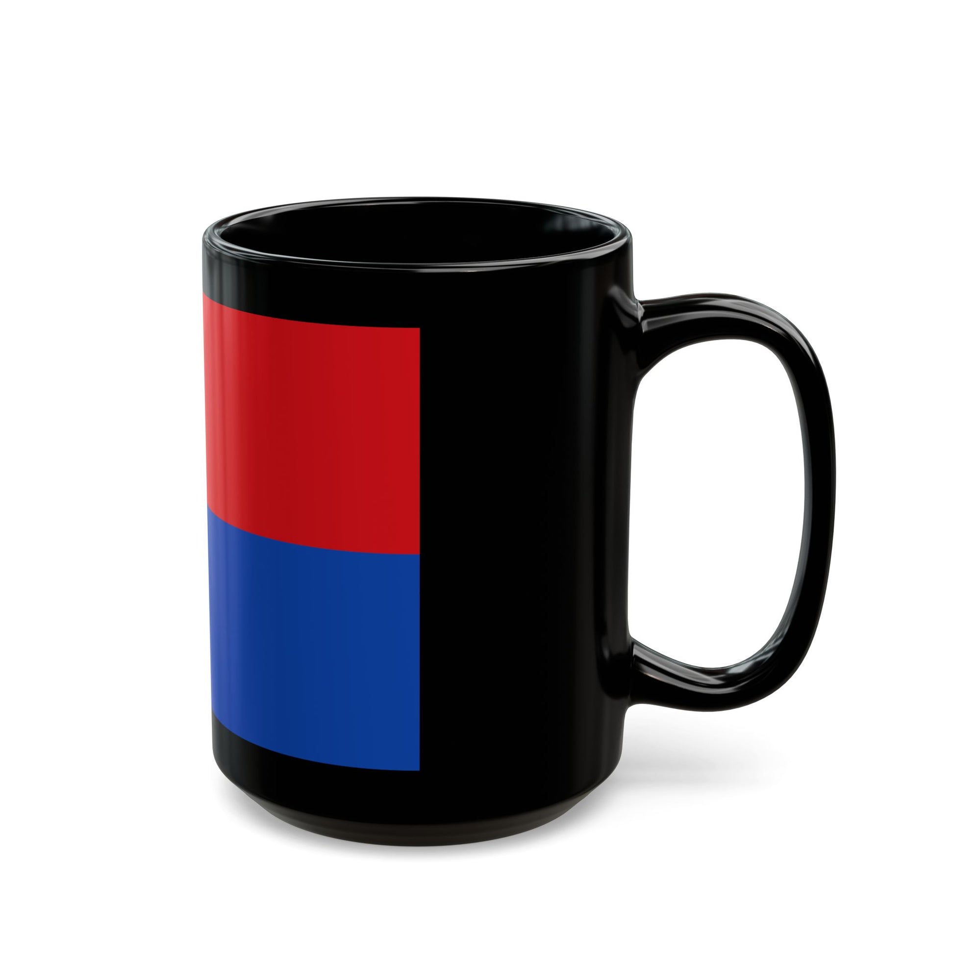 Flag of Cartago Province Costa Rica - Black Coffee Mug-Go Mug Yourself