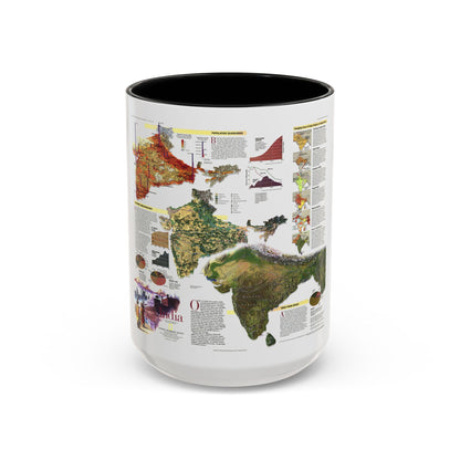India (1997) (Map) Accent Coffee Mug