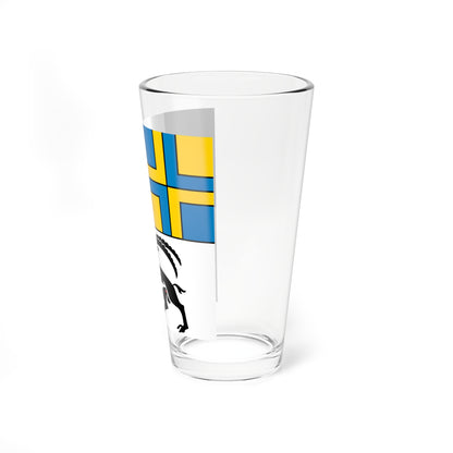 Flag of Canton of Graubunden (Switzerland) Pint Glass 16oz