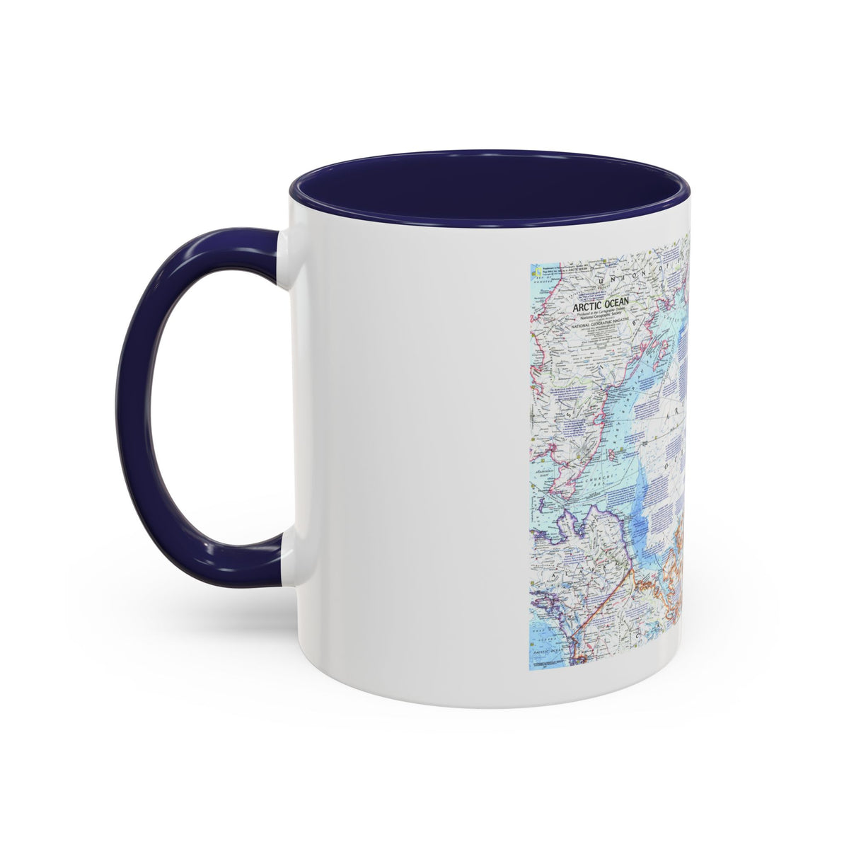 Arctic Ocean (1971) (Map) Accent Coffee Mug