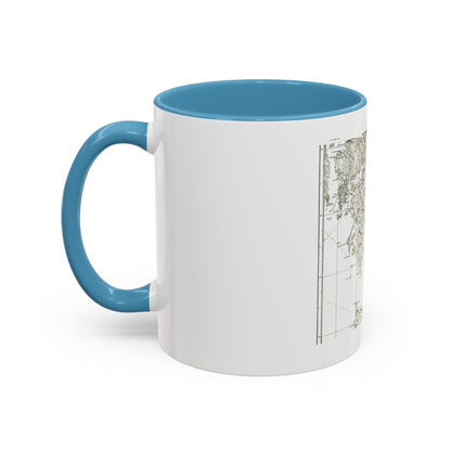 America - NorthWest Coast (1899) (Map) Accent Coffee Mug
