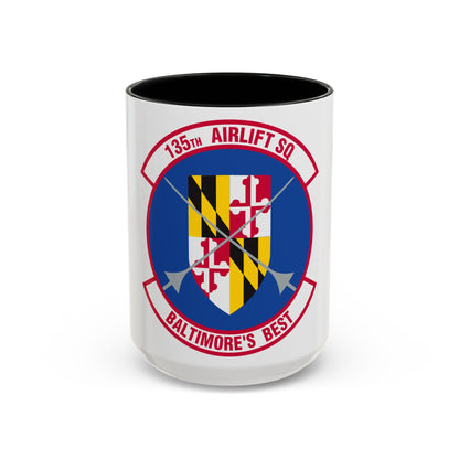 135 Airlift Squadron (U.S. Air Force) Accent Coffee Mug