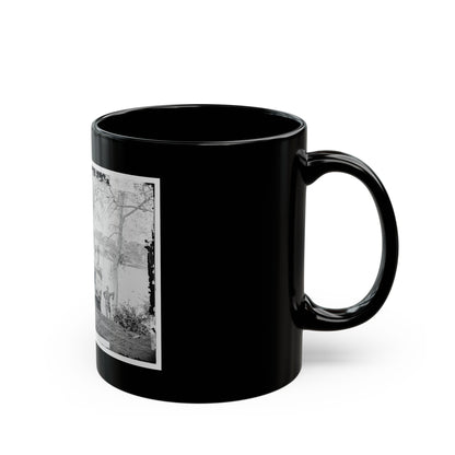 Arlington, Virginia. Georgetown Aqueduct From Virginia Side Of Potomac With Georgetown University In Background (U.S. Civil War) Black Coffee Mug