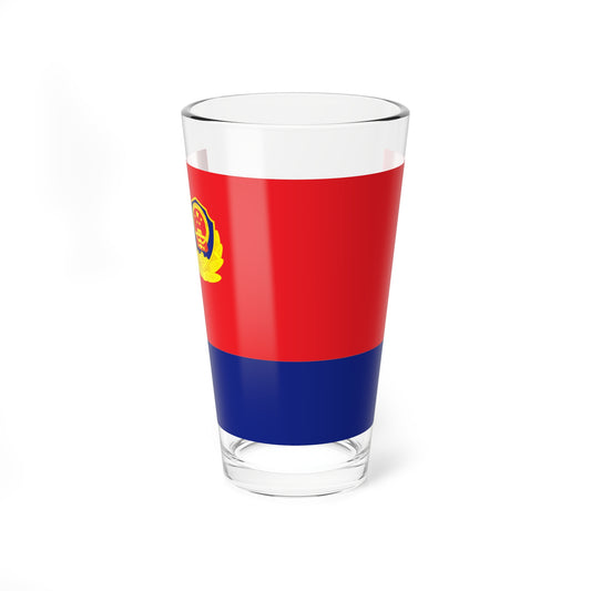Flag of the Peoples Police of the Peoples Republic of China (China) Pint Glass 16oz