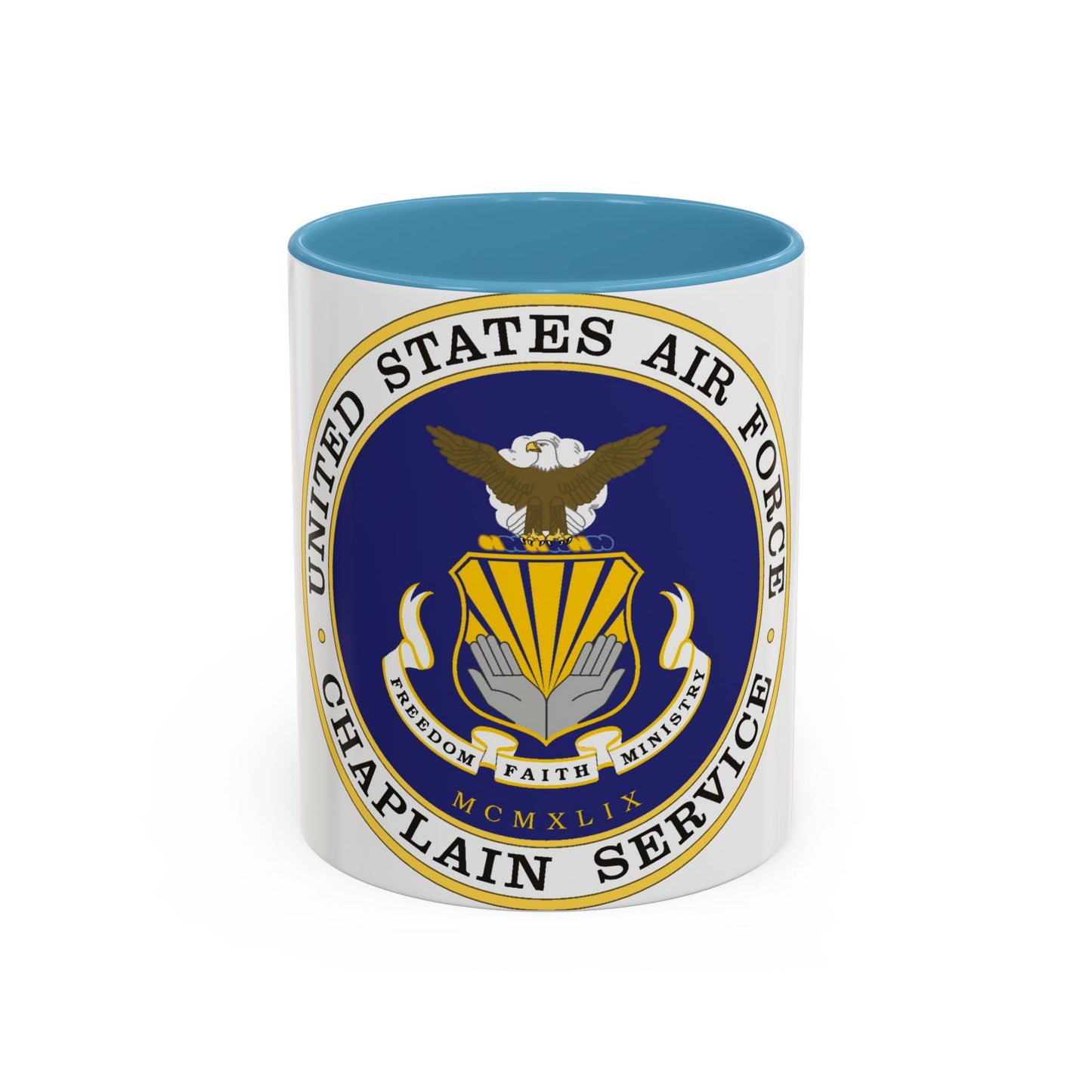 Air Force Chaplain Service (U.S. Air Force) Accent Coffee Mug