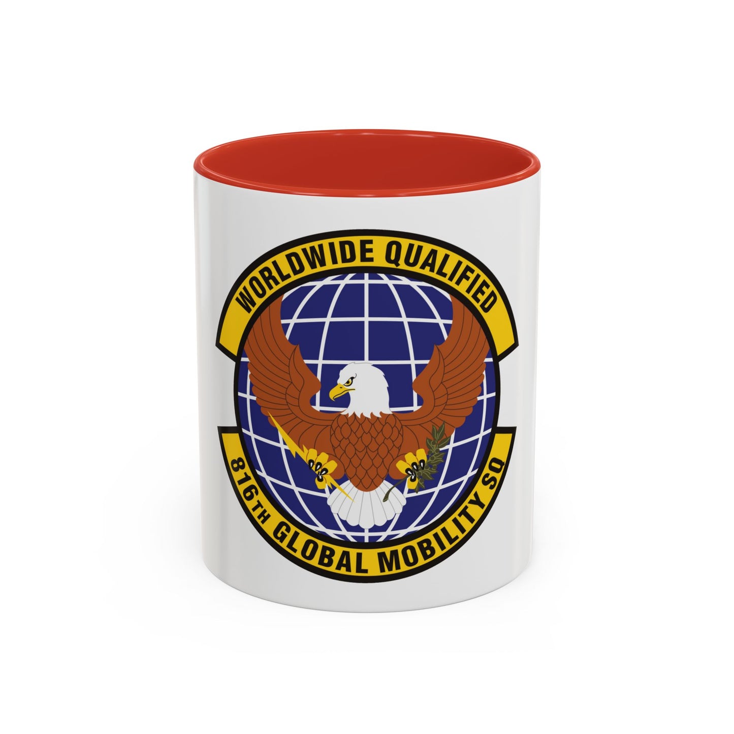 816th Global Mobility Squadron (U.S. Air Force) Accent Coffee Mug