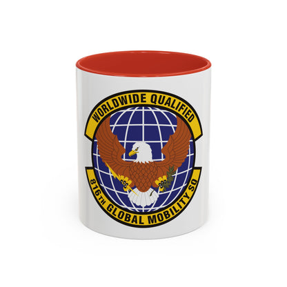 816th Global Mobility Squadron (U.S. Air Force) Accent Coffee Mug