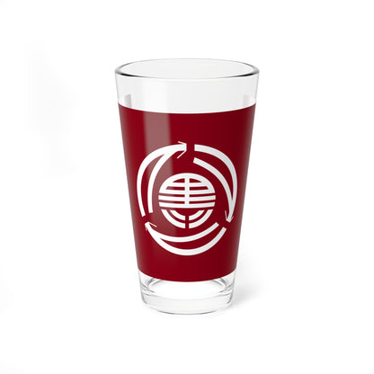 Flag of Kuromatsunai Hokkaido (Japan) Pint Glass 16oz
