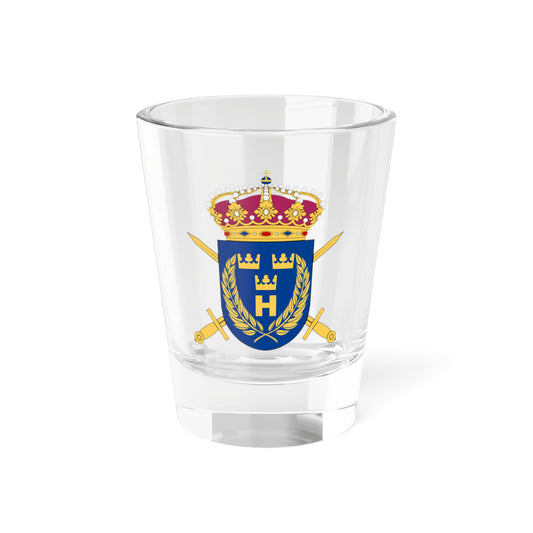 Hemvärnets stridsskola vapen (Sweden) (Coat of Arms) Shot Glass 1.5oz