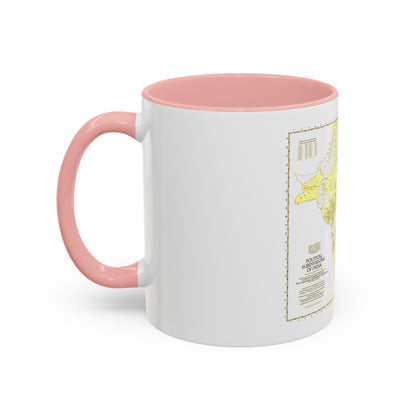 India - Political Subdivisions (1946) (Map) Accent Coffee Mug