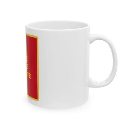 Standard of the French Community (Congo) White Coffee Mug