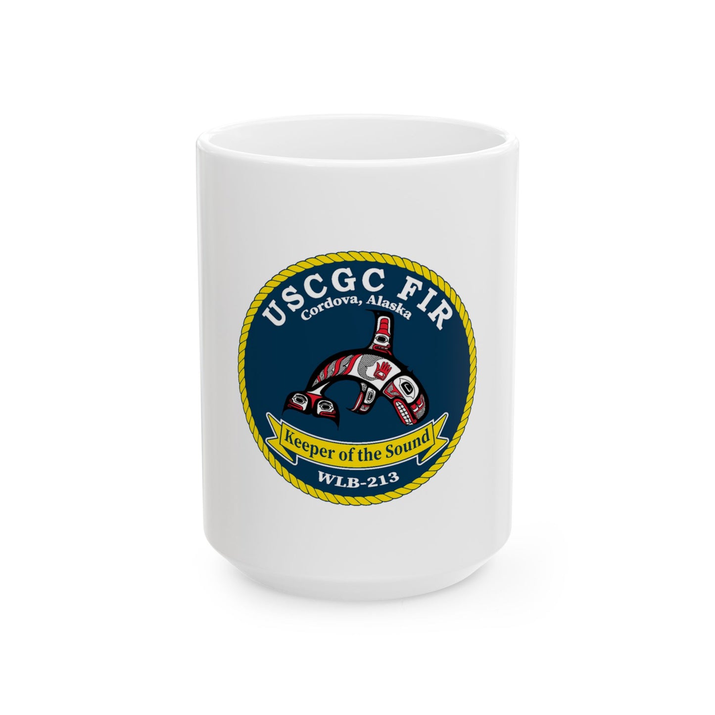 USCG FIR WLB 213 (U.S. Coast Guard) White Coffee Mug