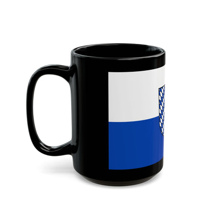 Flag of Neckar Odenwald Kreis Germany - Black Coffee Mug-Go Mug Yourself