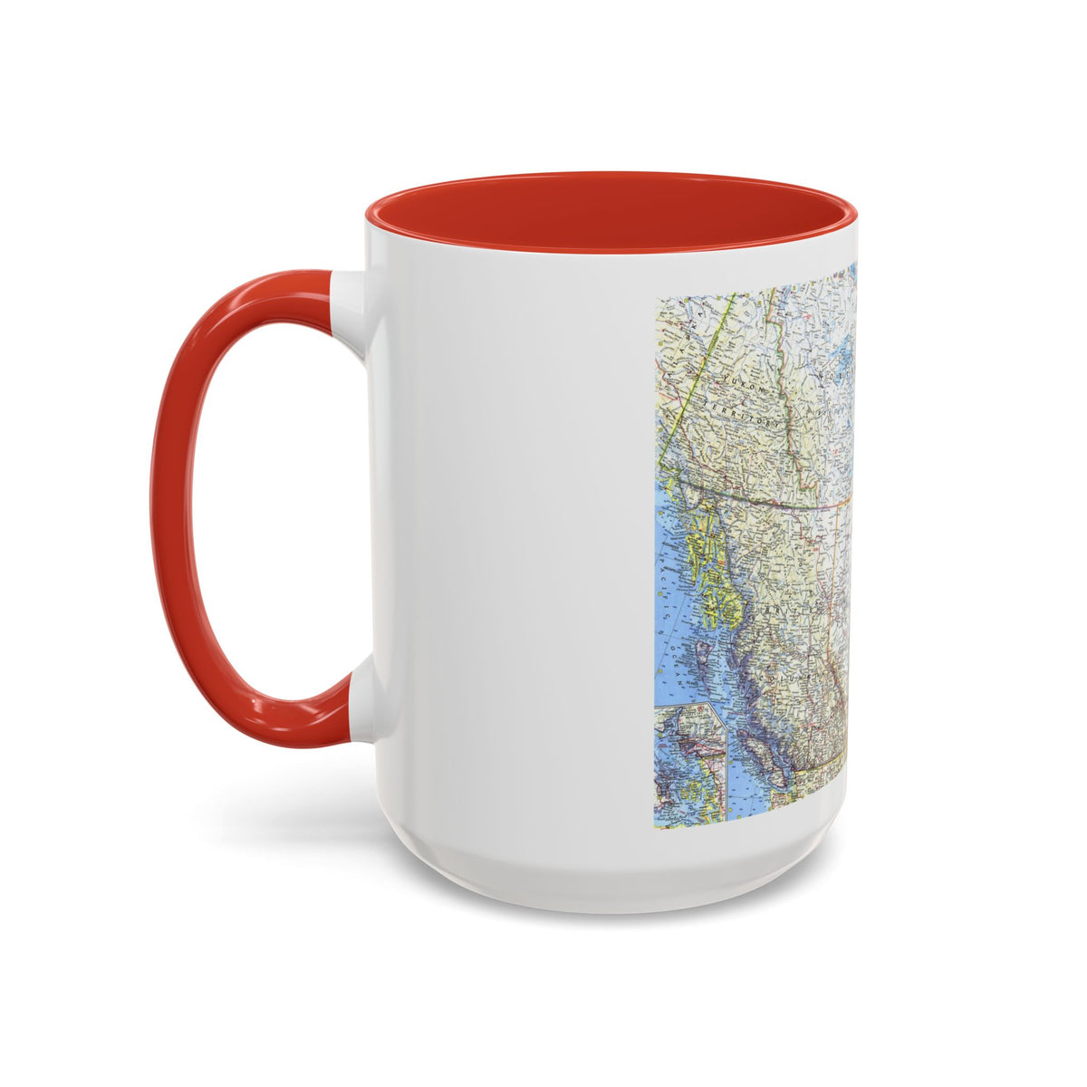 Canada - Western (1966) (Map) Accent Coffee Mug