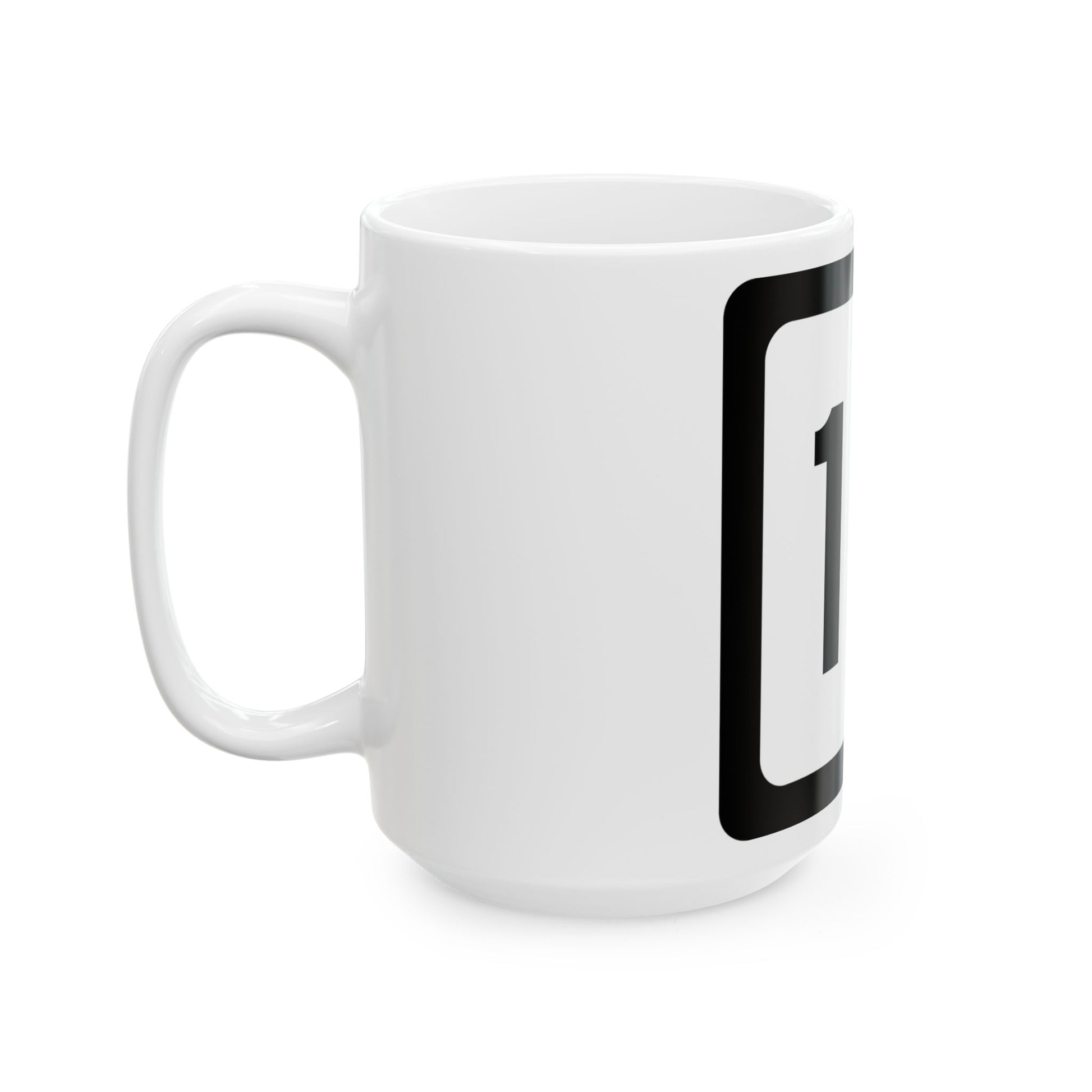 WV-10 (Virginia) (Road Sign) White Coffee Mug-Go Mug Yourself