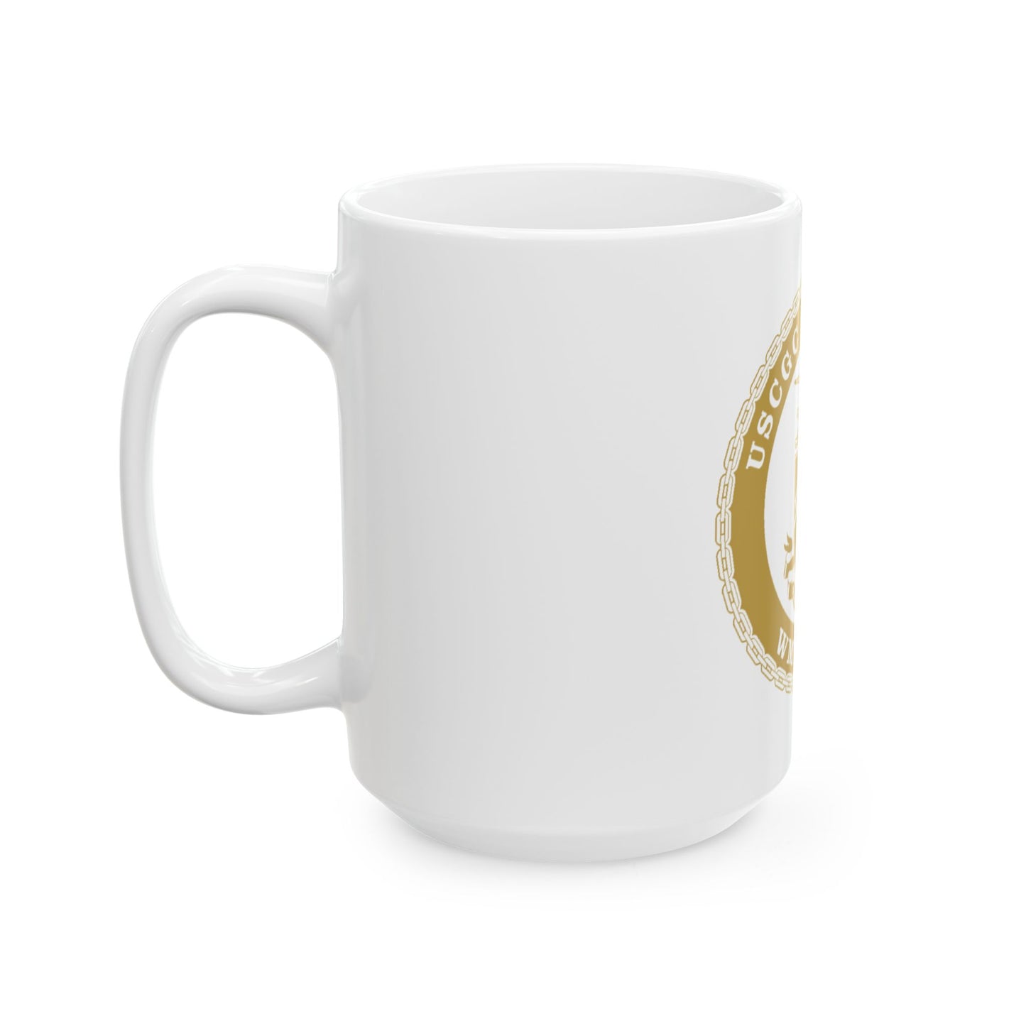 USCGC Hamilton WMSL 753 GOLD (U.S. Coast Guard) White Coffee Mug