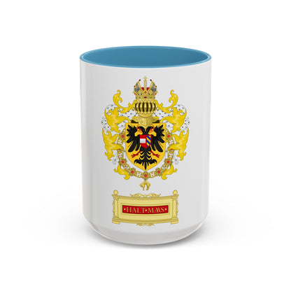 Ornamented Coat of Arms of Maximilian I, Holy Roman Emperor - Accent Coffee Mug