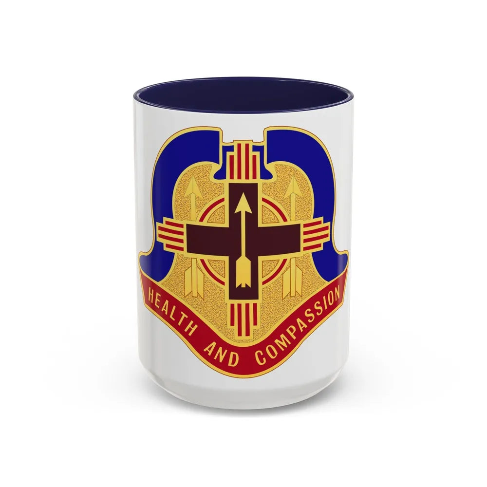 Hospital Sandia Base (U.S. Army) Accent Coffee Mug-15oz-Navy-Go Mug Yourself