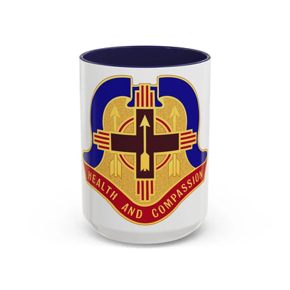 Hospital Sandia Base (U.S. Army) Accent Coffee Mug-15oz-Navy-Go Mug Yourself