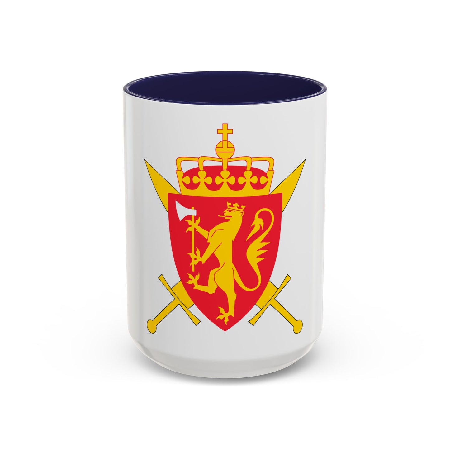 Coat of arms of the Norwegian Armed Forces - Accent Coffee Mug