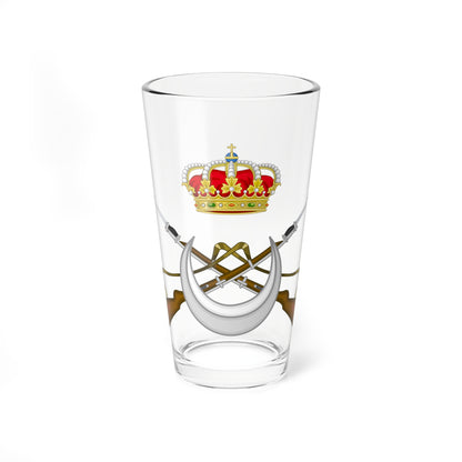 Emblem of the Spanish Indigenous Regular Forces (Spain) (Coat of Arms) Pint Glass 16oz